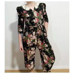 Beautiful vintage floral romper